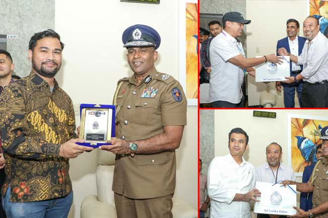 Indonesian police officers involved in operation to apprehend Kehelbaddara Padme and his group felicitated 