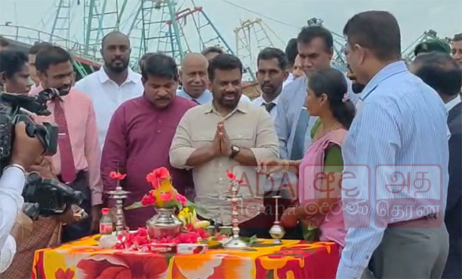 President Anura Kumara in Jaffna to inaugurate several development projects