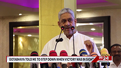 Former Army Chief Sarath Fonseka makes shocking claims regarding 2009 ceasefire (English)