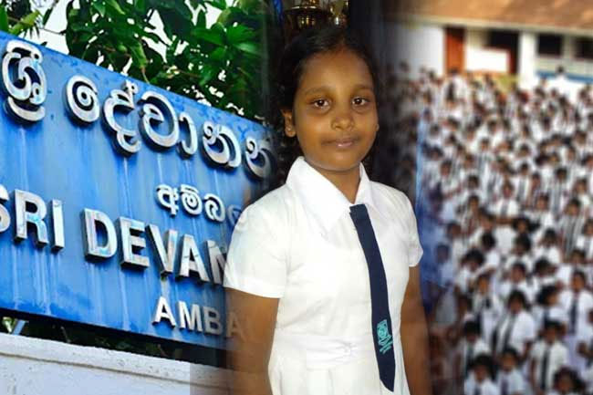 Shanudi Amaya of Ambalangoda Sri Devananda secures highest marks in scholarship exam