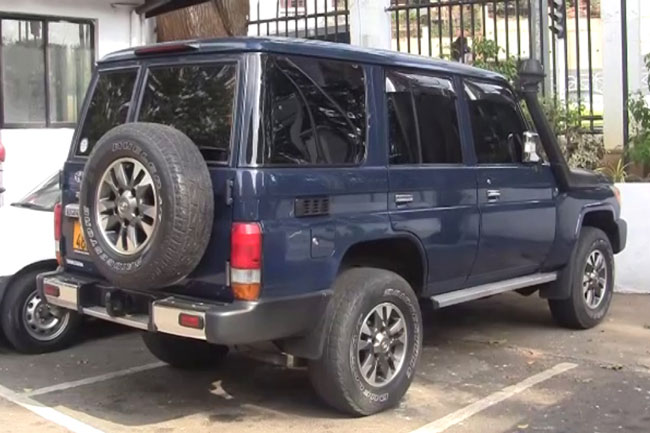 Jeep modified to resemble an official Police vehicle seized in Kandy