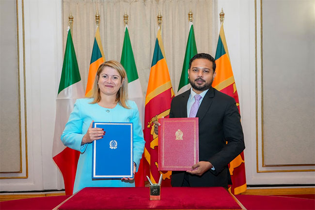 Sri Lanka and Italy sign MoU on political consultations mechanism