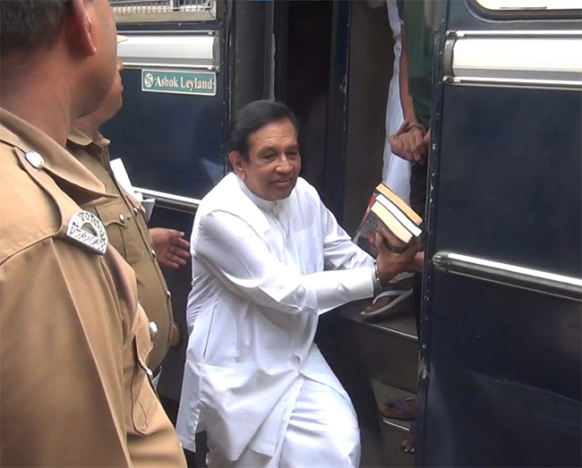 Former Minister Rajitha produced before court