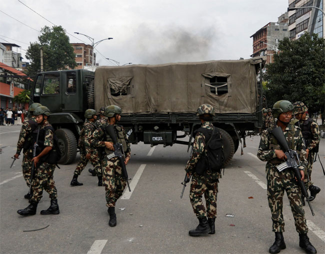 Nepal Army to take charge of security following violent protests