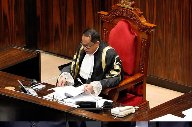 No-Confidence Motion against Dy Defence Minister cant be accepted in present form - Speaker 
