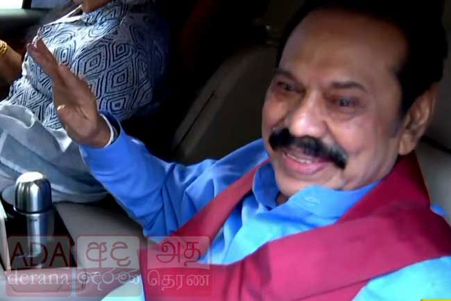 Ex-President Mahinda vacates residence at Wijerama Road