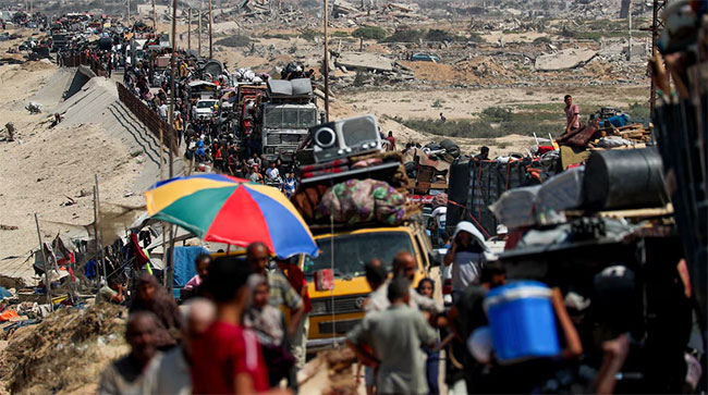 Israel opens new route out of Gaza City, death toll passes 65,000