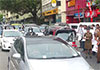 One lane opposite CEB head office closed due to protest