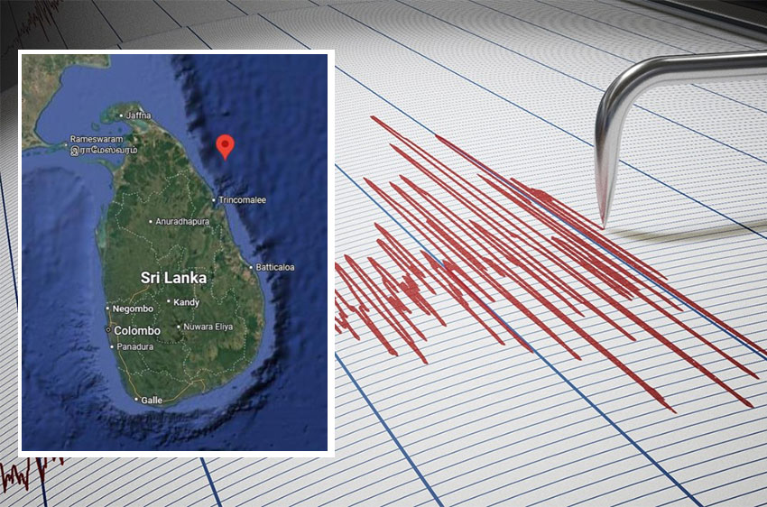 3.9 magnitude earthquake strikes off Trincomalee coast