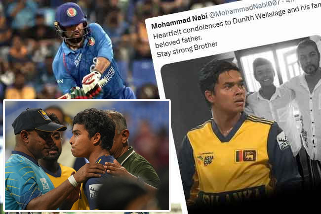 Global cricket stars express condolences over death of Dunith Wellalages father