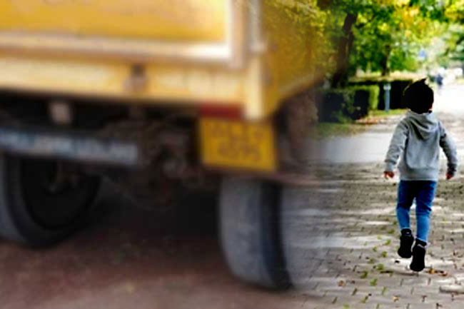 Four-year-old child killed in road accident involving tipper truck in Ampara