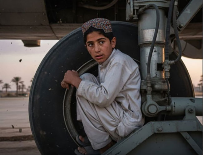 Afghan boy flies from Kabul to Delhi hiding in planes landing gear