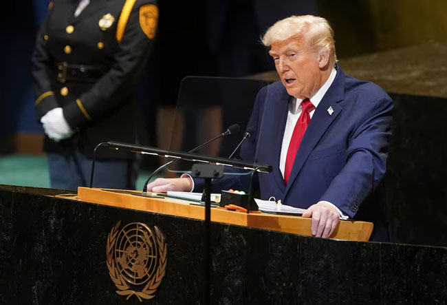 Trump hits Russia, backs Israel in wide-ranging UN speech