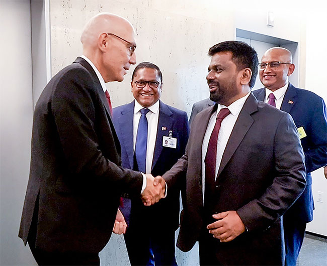 President Anura Kumara meets UN Human Rights Chief 