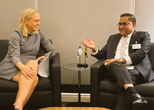Minister Vijitha Herath holds talks with Maldives, Finland and Germany FMs