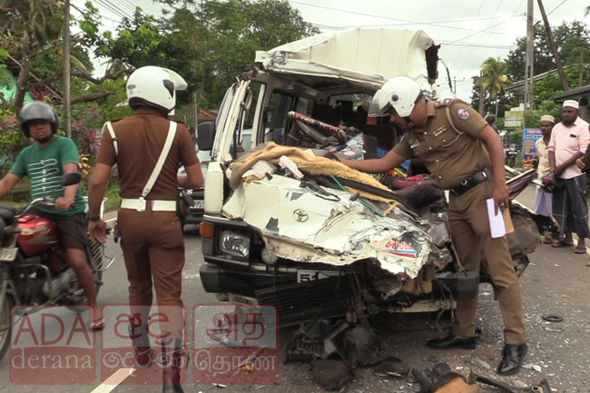 12 injured in collision involving lorry, van and three-wheeler