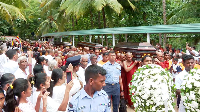 Final rites commence for monks killed in Na Uyana Monastery cable car accident