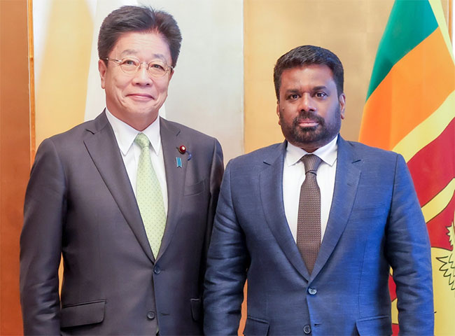 President Anura Kumara meets Japanese FM Katsunobu Katō in Tokyo