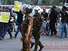 Heavy traffic in Colombo due to protest by uni. students