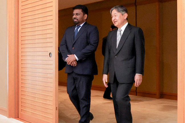 President Dissanayake meets Emperor Naruhito 