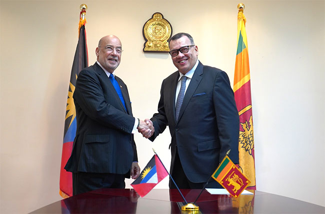 Sri Lanka establishes diplomatic relations with Antigua and Barbuda