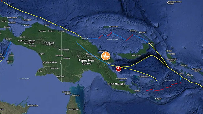 Earthquake of magnitude 6.6 shakes Lae city in Papua New Guinea