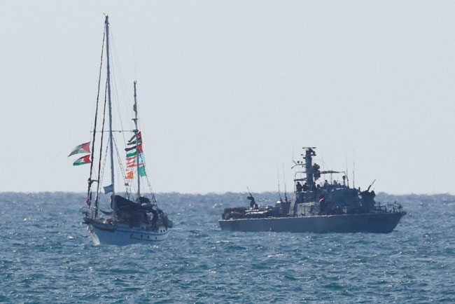Gaza aid flotilla says Israeli forces attack convoy, intercept several boats