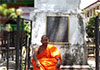 Buddhist monk begins protest fast demanding reinstatement of ex-President Mahindassecurity
