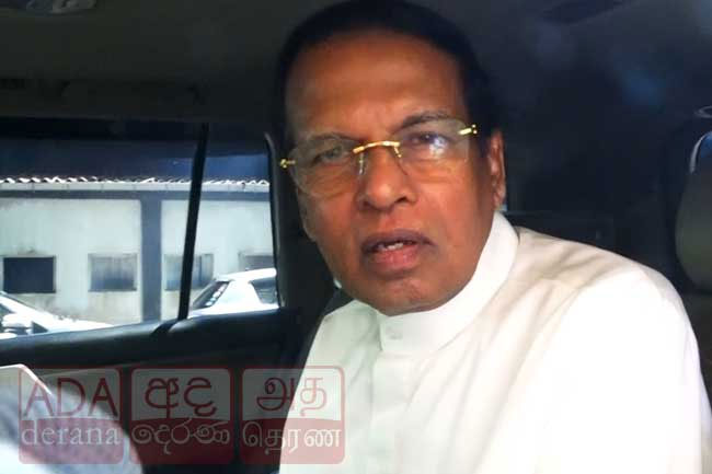 Ex-President Sirisena questioned for five hours by Bribery Commission