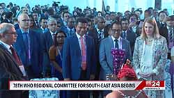 Health Minister elected chair of WHOs 78th South-East Asia Regional Committee session (English)