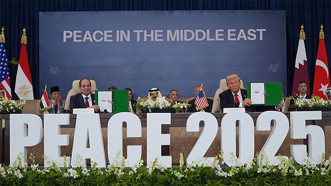 Now the rebuilding begins, says Trump as he signs Gaza peace plan