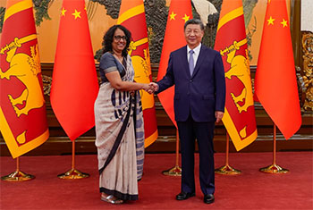 PM Harini meets Chinese President...