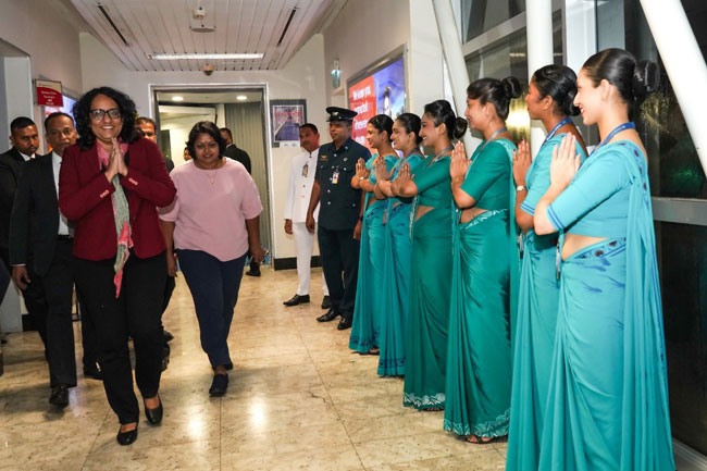 PM Harini returns after concluding China visit 
