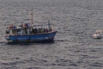 Boat carrying suspected narcotics and 5 crew members arrested in Southern seas