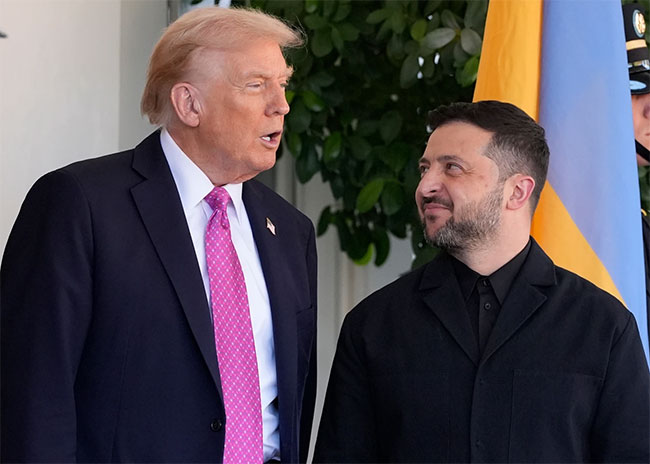 After Zelenskyy meeting, Trump calls on Ukraine and Russia to stop where they are and end the war