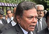 Attorney Gunaratne Wanninayake appears before Mt Lavinia Police 