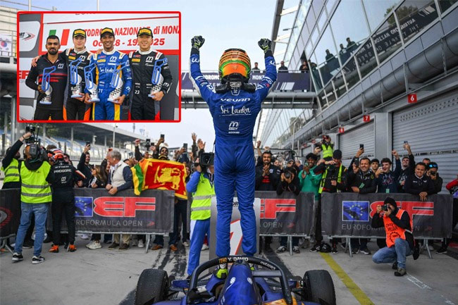 Sri Lankas Yevan David wins Rookie Trophy, places 2nd overall in 2025 Euroformula Open