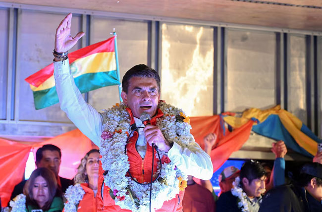 Centrist Rodrigo Paz wins Bolivian presidency, ending nearly 20 years of leftist rule