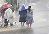Heavy showers above 100 mm expected in several areas today