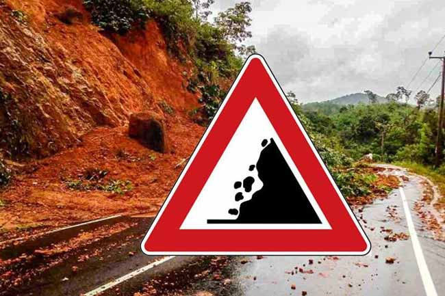 Level 2 landslide warnings issued to residents of five districts