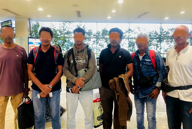 Six Sri Lankan seafarers detained in Eritrea repatriated