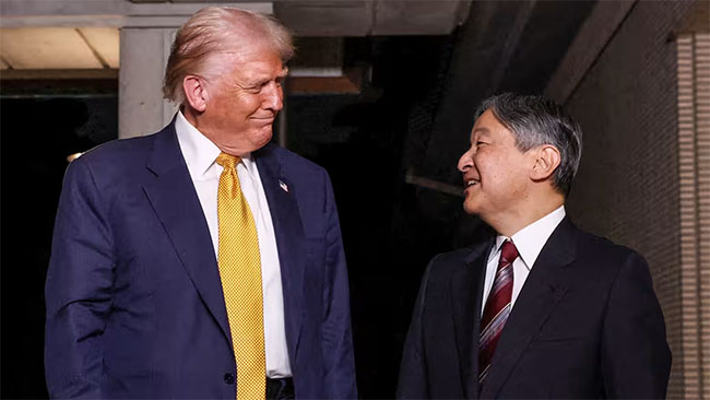 Trump gets royal welcome in Japan, China trade truce hopes rise