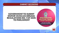 New regulations on drug testing for motorists to be presented to Parliament for approval (English)