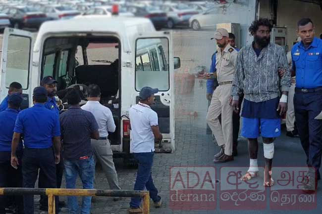 4 fishermen rescued after 13 days at sea brought to Hambantota Port 4 fishermen rescued after 13 days at sea brought to Hambantota Port