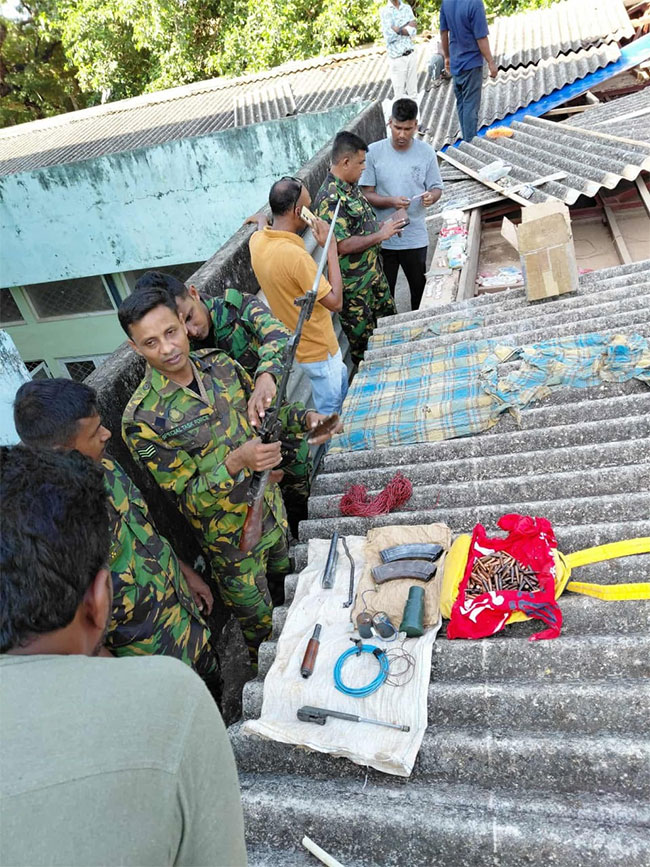 T-56 assault rifle found within Jaffna University premises T-56 assault rifle found within Jaffna University premises