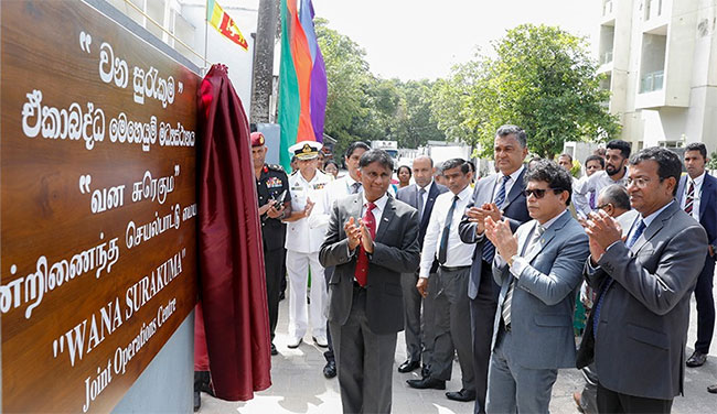 Wana Surakuma Joint Operations Centre  launched to protect Sri Lanka s forests