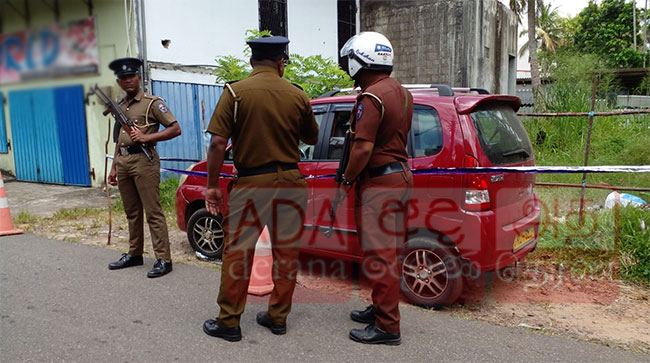 Vehicle used by Ambalangoda gunmen found