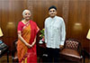 Sajith meets Indian FM Nirmala Sitharaman in Delhi