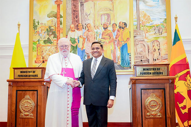 Sri Lanka reaffirms commitment to strengthen multifaceted bilateral ties with the Holy See
