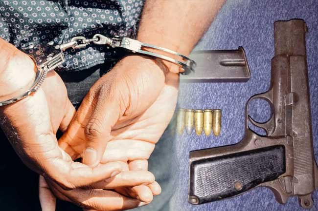 Suspect arrested with firearm and Ice in Mulleriyawa 